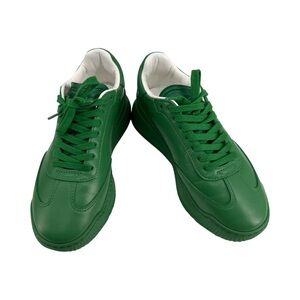 Stella McCartney Green Leather High atop Sneakers